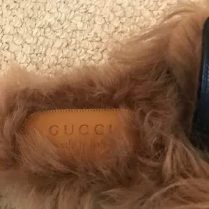 Gucci | Shoes | Gucci Black Fur Horsebit Runway Shoes Size 9 